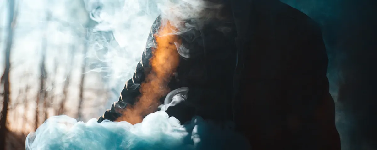 vapor produced by low ohms vaping