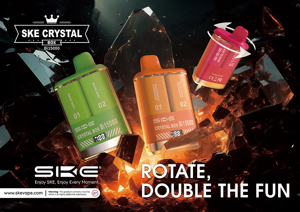SKE Crystal Box Bi15000 Pod Vape Kit Release