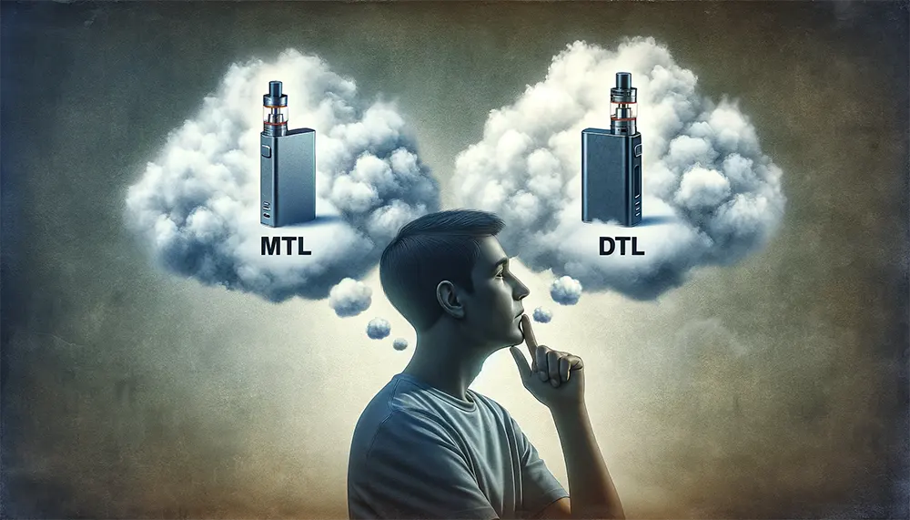 Vape Styles Uncovered: Are Disposable Vapes MTL or DTL? a vaper's decision-making process between MTL and DTL disposable vapes