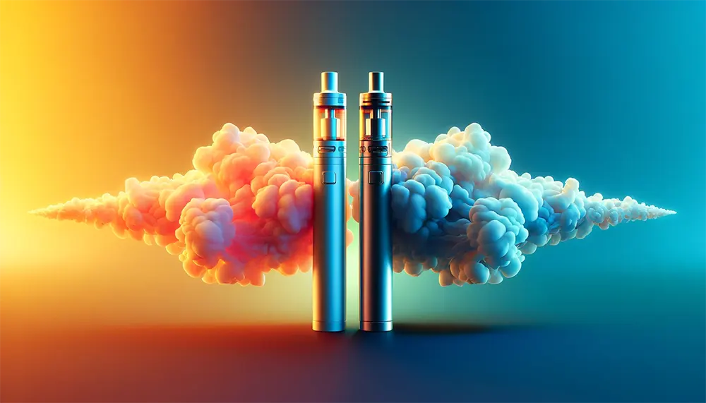 Vape Styles Uncovered: Are Disposable Vapes MTL or DTL? MTL and DTL disposable vaping devices styles display