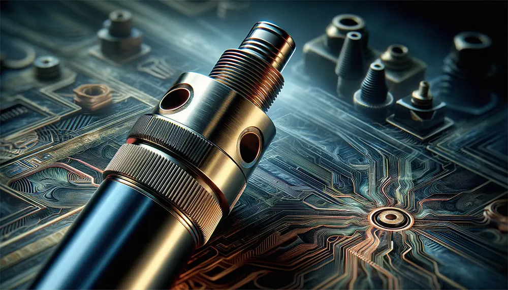 a 510 thread connection on a vape pen displaying the threaded connector