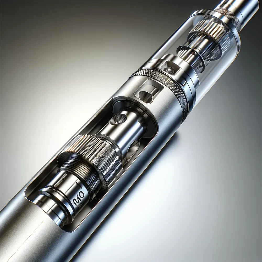 a 510 threading battery installed in a vape pen