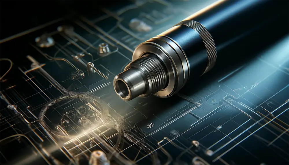 a 510 thread connection on a vape pen highlighting the threaded area