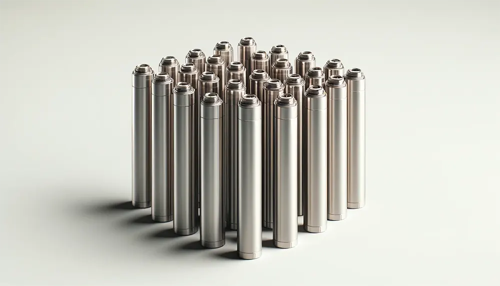 multiple 510 threading vape battery bodies display