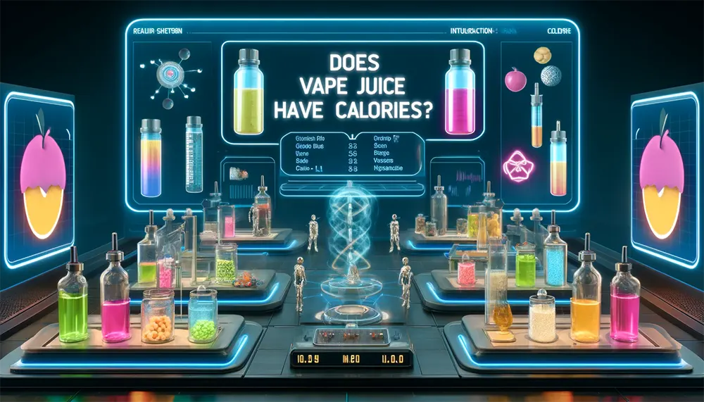 Caloric Inquiry: Does Vape Juice Have Calories? users synthesize their own vape juice in a futuristic lab