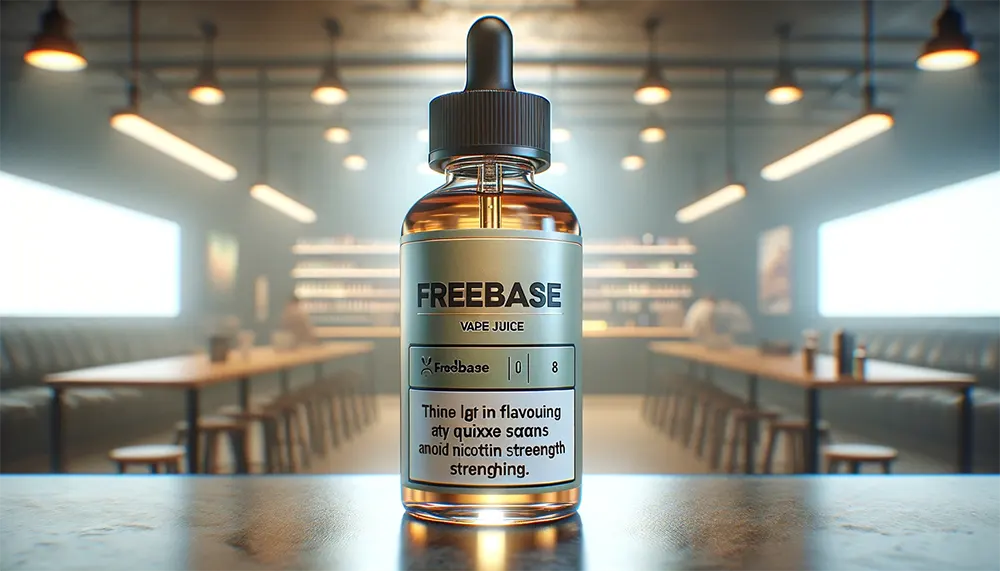 Exploring the Basics: What is Freebase Vape Juice? a bottle of freebase vape juice label its flavor and nicotine strength