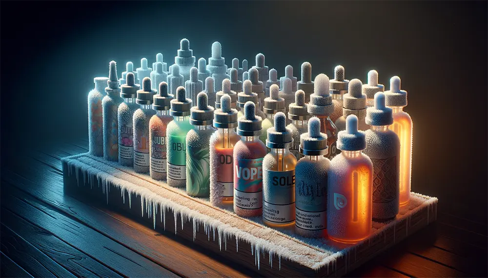 does a variety of vape juice freeze
