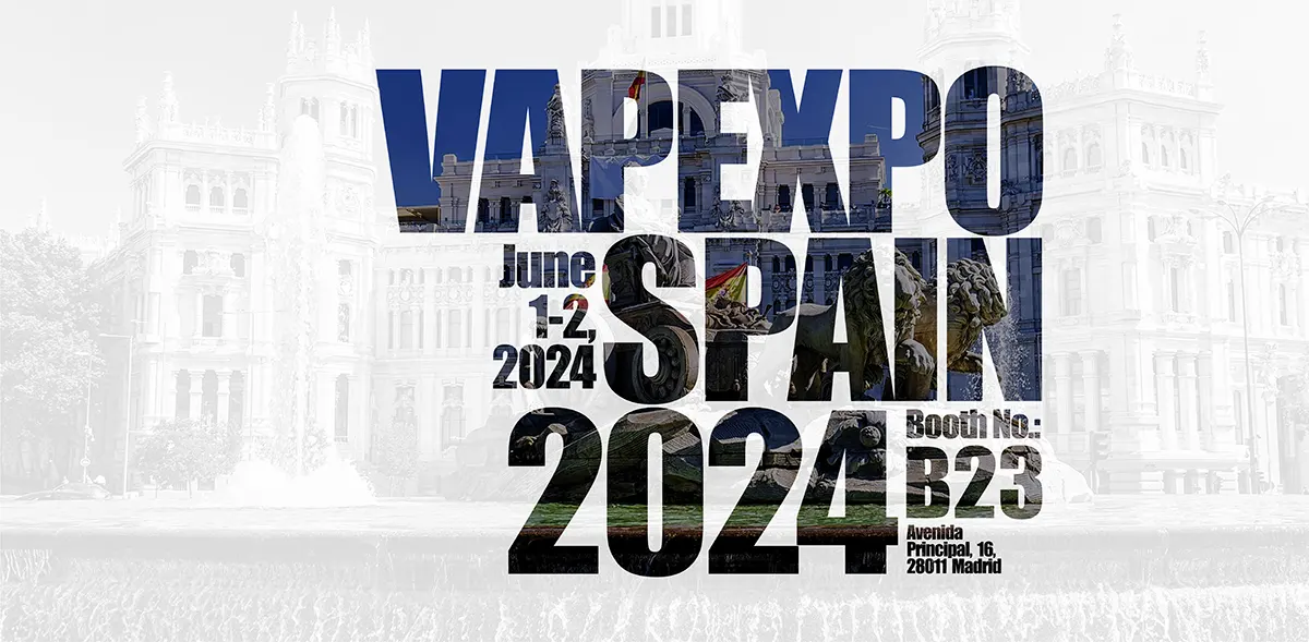 Exhibition | Join SKE at VAPEXPO SPAIN: Booth B23 SKE Crystal Vape to VAPEXPO SPAIN 2024
