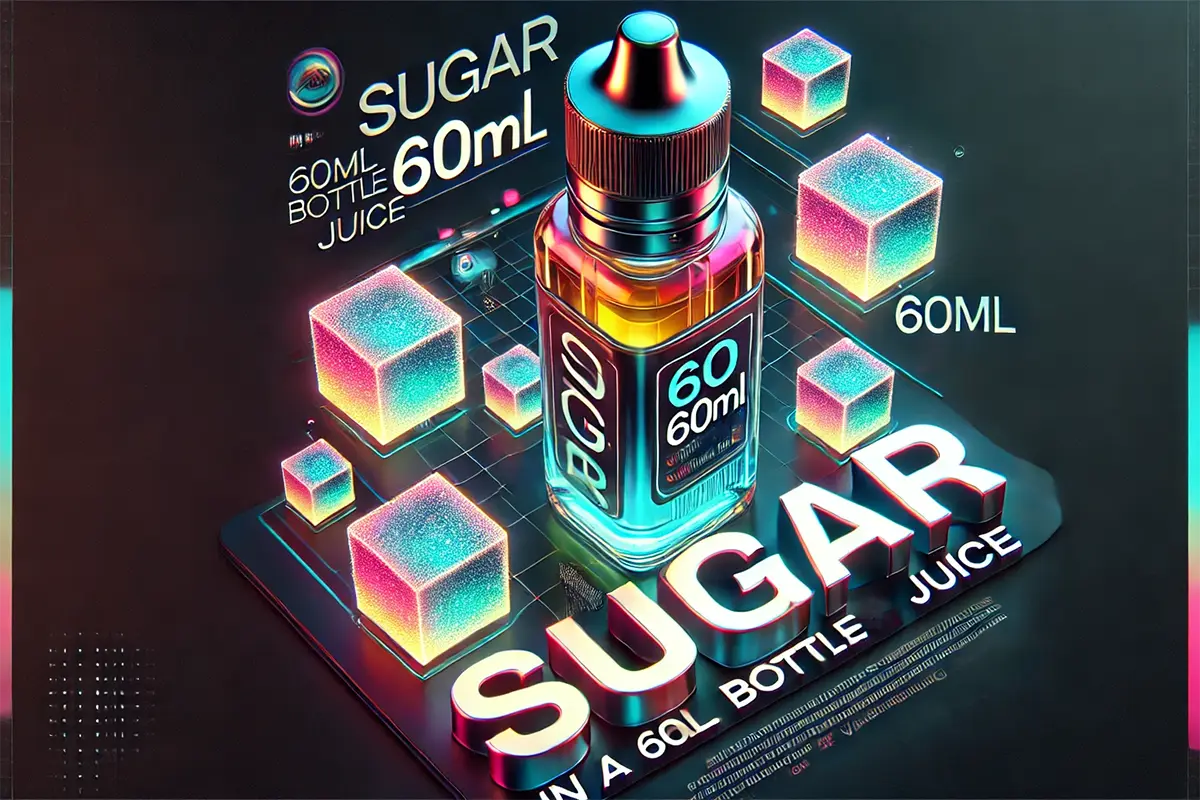 How Much Sugar is in a 60ml Bottle of Vaping Juice? sugar in a 60ml bottle of vaping juice