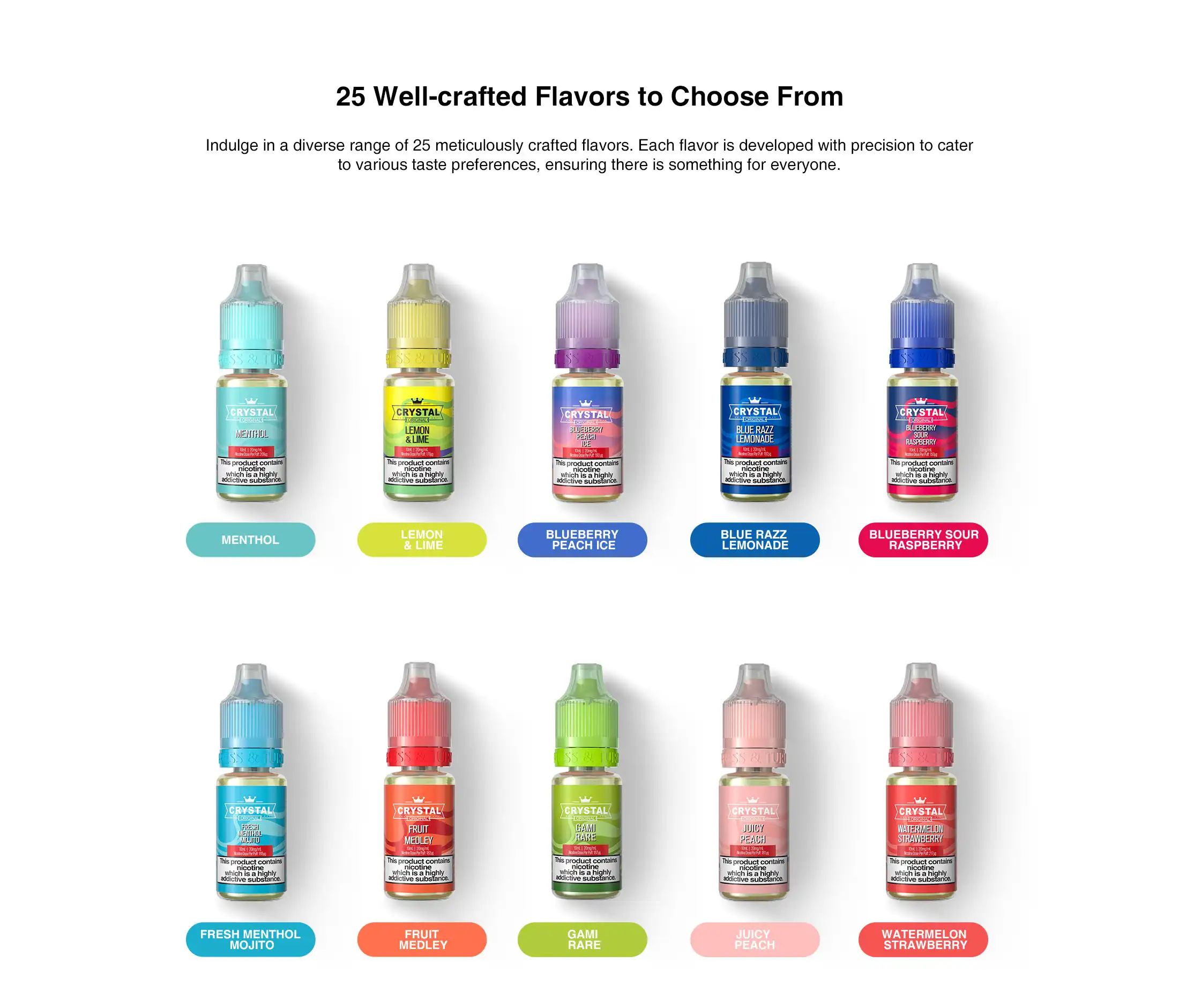 crystal vape liquid SKE Crystal Watermelon Ice Nic Salt 10ml E-liquid main image 1