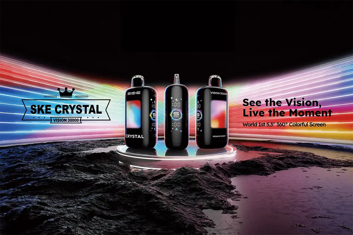 SKE CRYSTAL VISION 30000: 30K Puffs, 360° Style