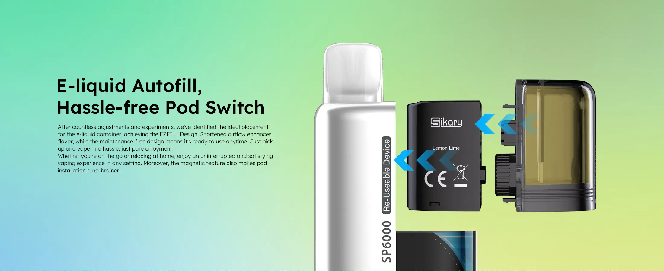 Sikary TAKO SP6000 Pod Kit