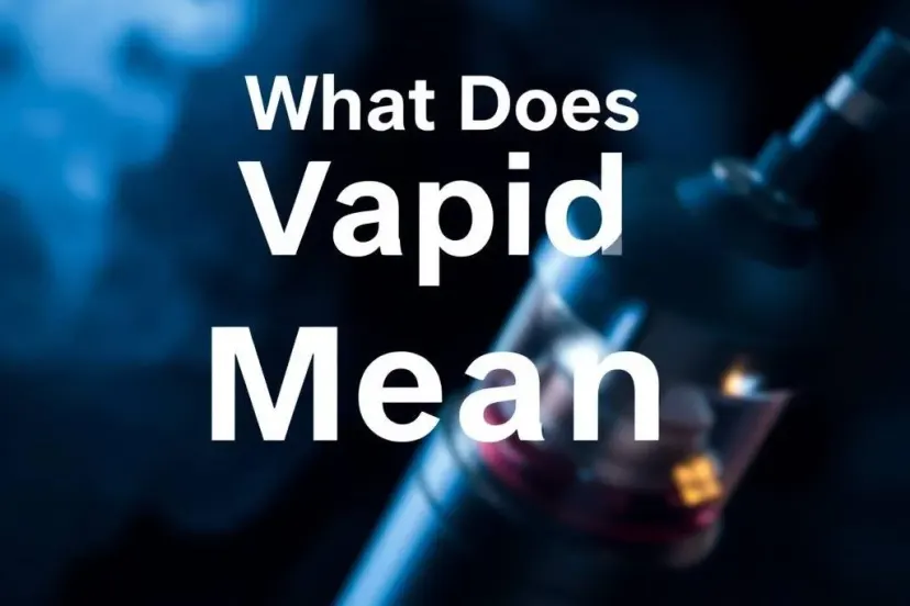 Article cover for What Does Vapid Mean?
