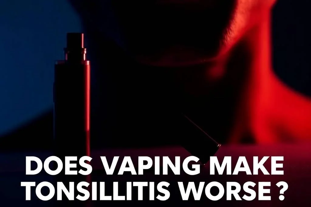 Article cover for Does Vaping Make Tonsillitis Worse?