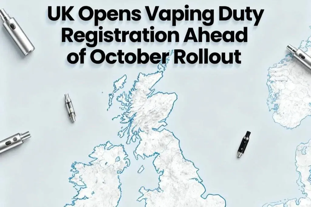 UK Opens Vaping Duty Registration Ahead of October Rollout