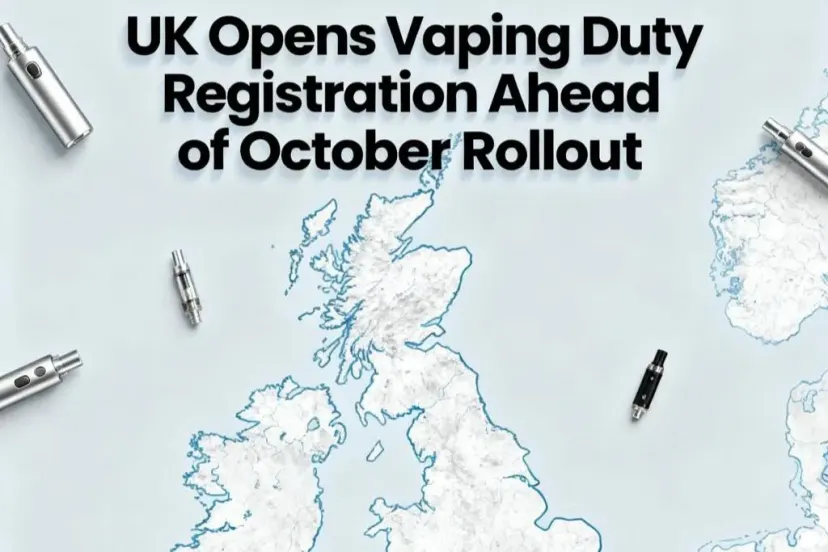 Article cover for UK Opens Vaping Duty Registration Ahead of October Rollout