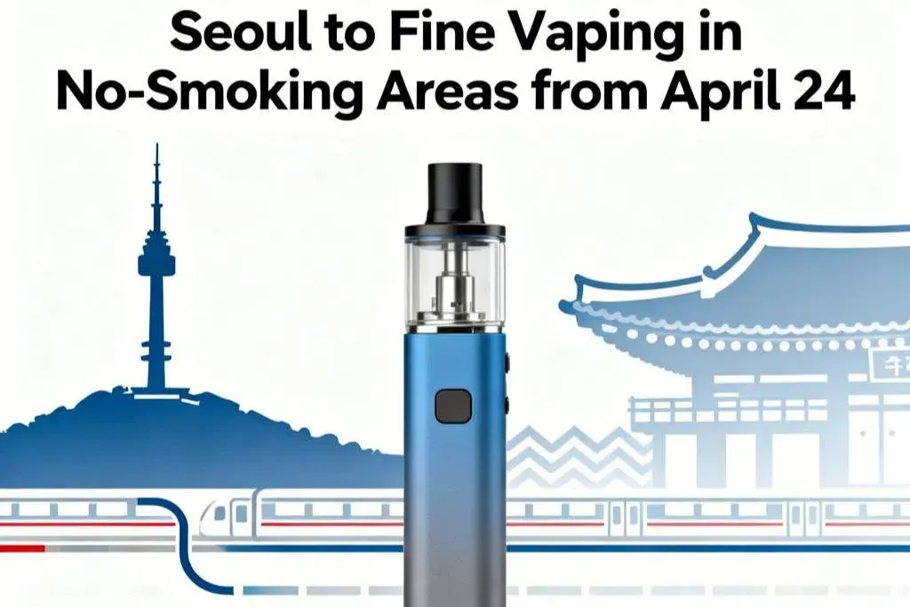 Seoul to Fine Vaping in No-Smoking Areas from April 24