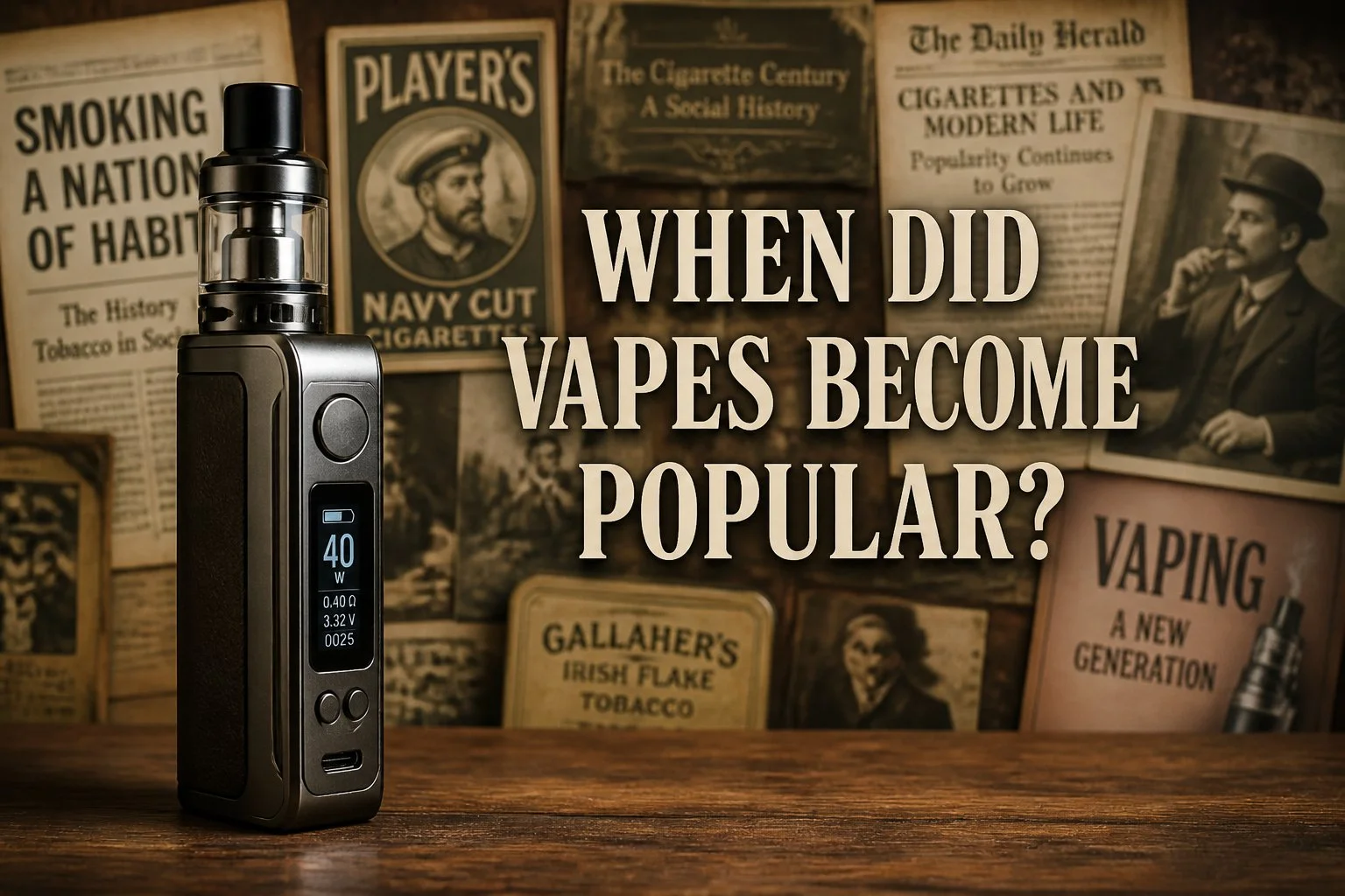 When Did Vapes Become Popular? A Complete Timeline of the Rise of Vaping