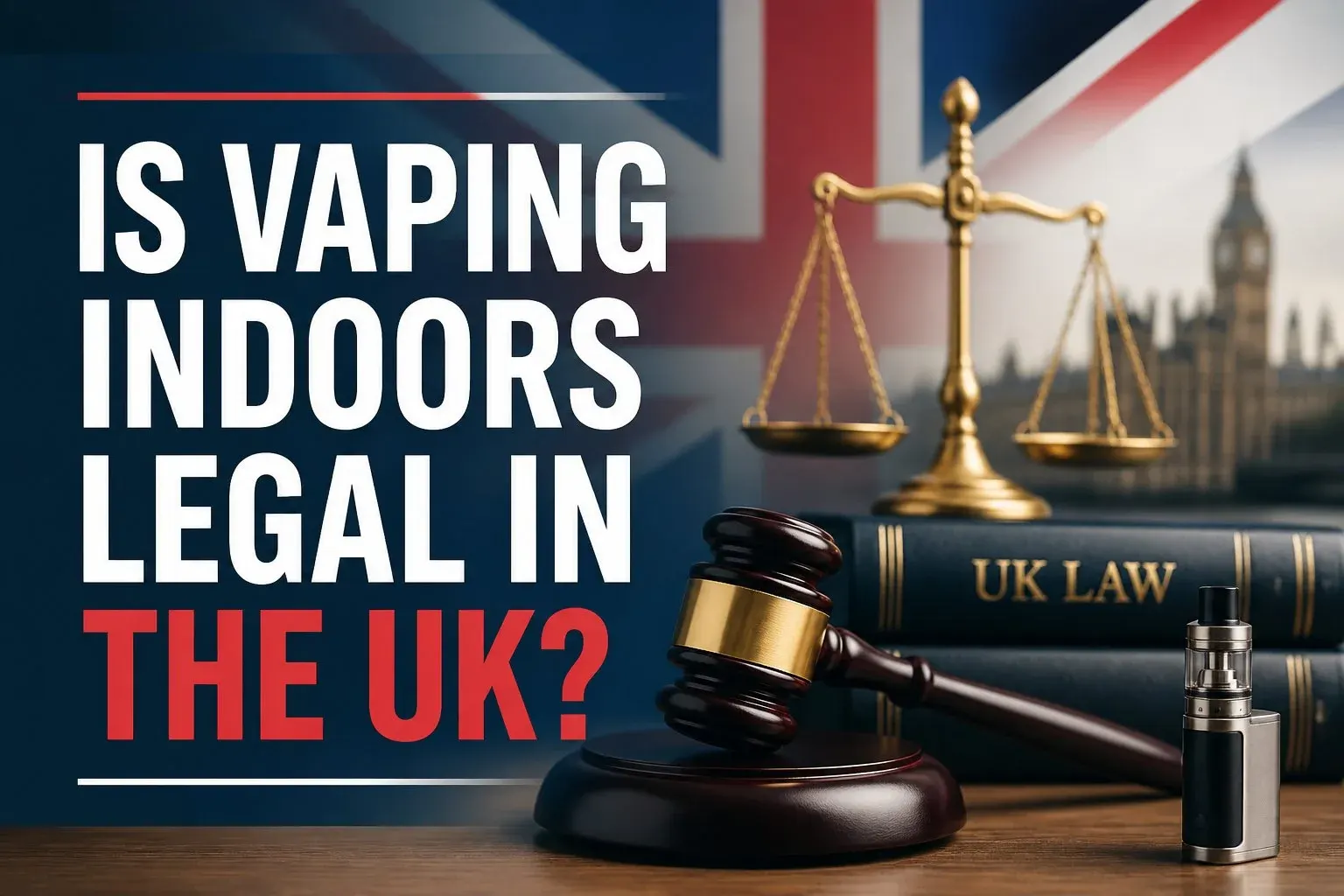 Article cover for Is Vaping Indoors Legal in the UK?