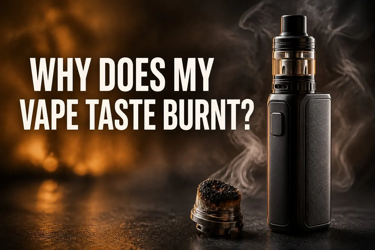 Article cover for Why Does My Vape Taste Burnt? Causes, Fixes, and How to Prevent It