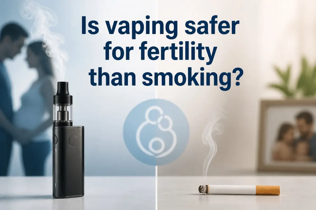 Is vaping safer for fertility than smoking?