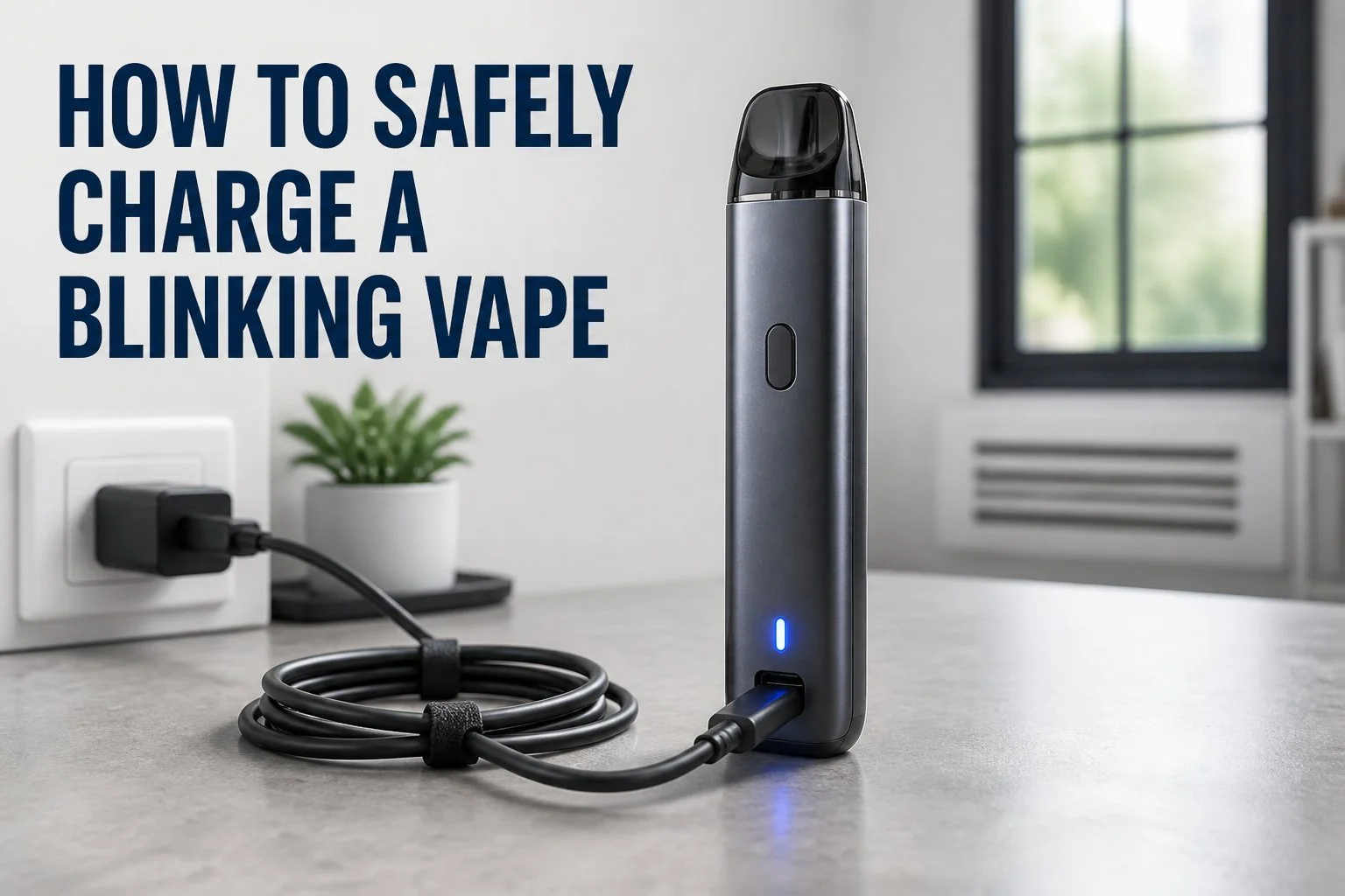 How to Safely Charge a Blinking Vape