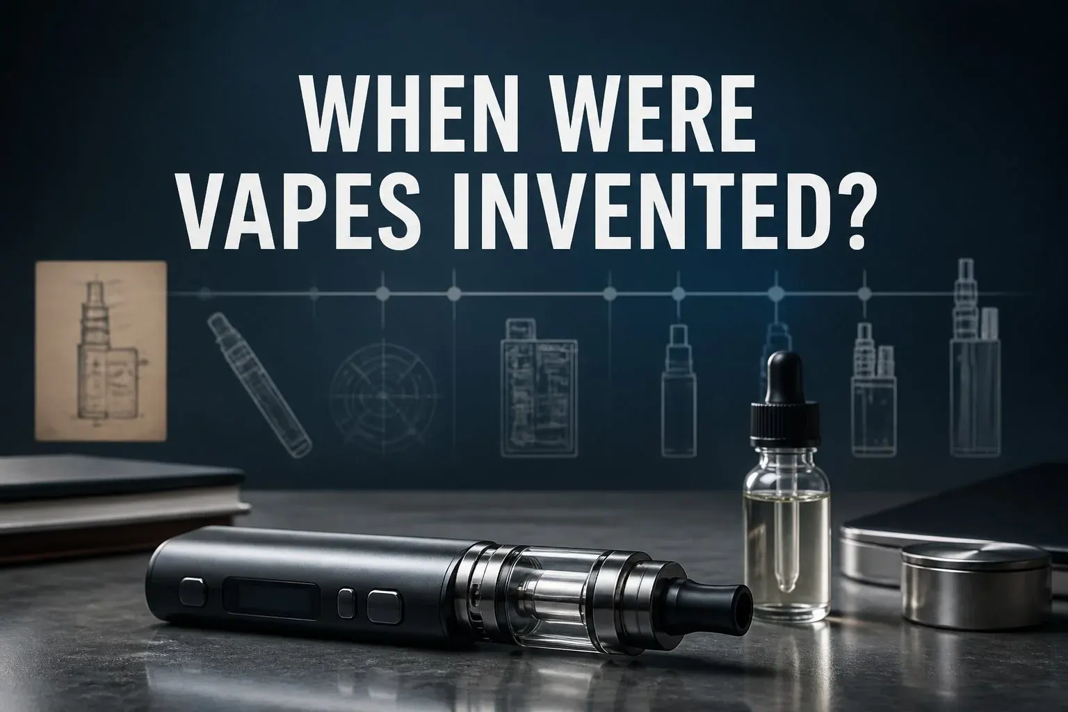 Article cover for When Were Vapes Invented? The Complete History of Vaping