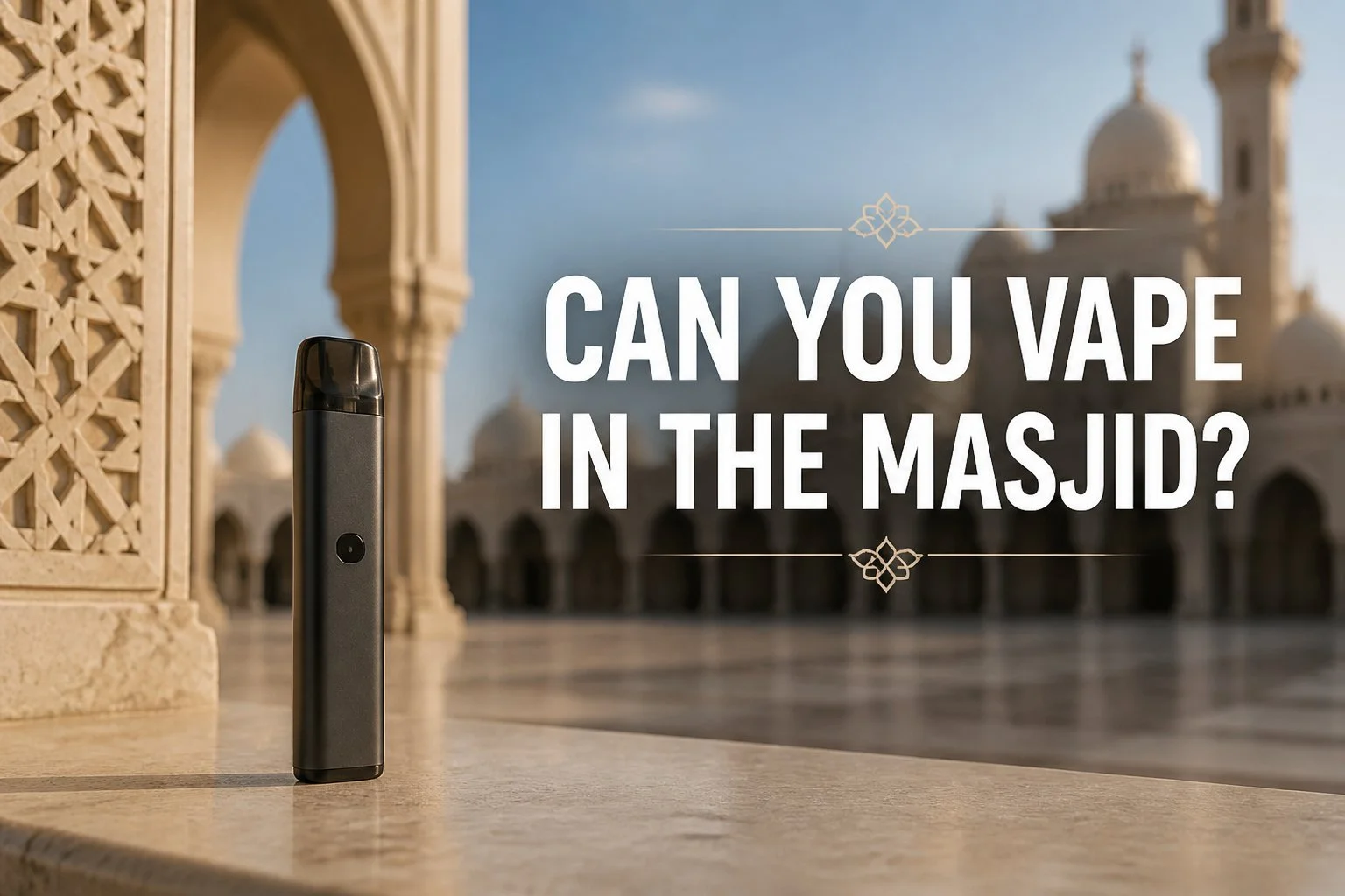 Can You Vape in the Masjid? What Muslim Vapers Should Know