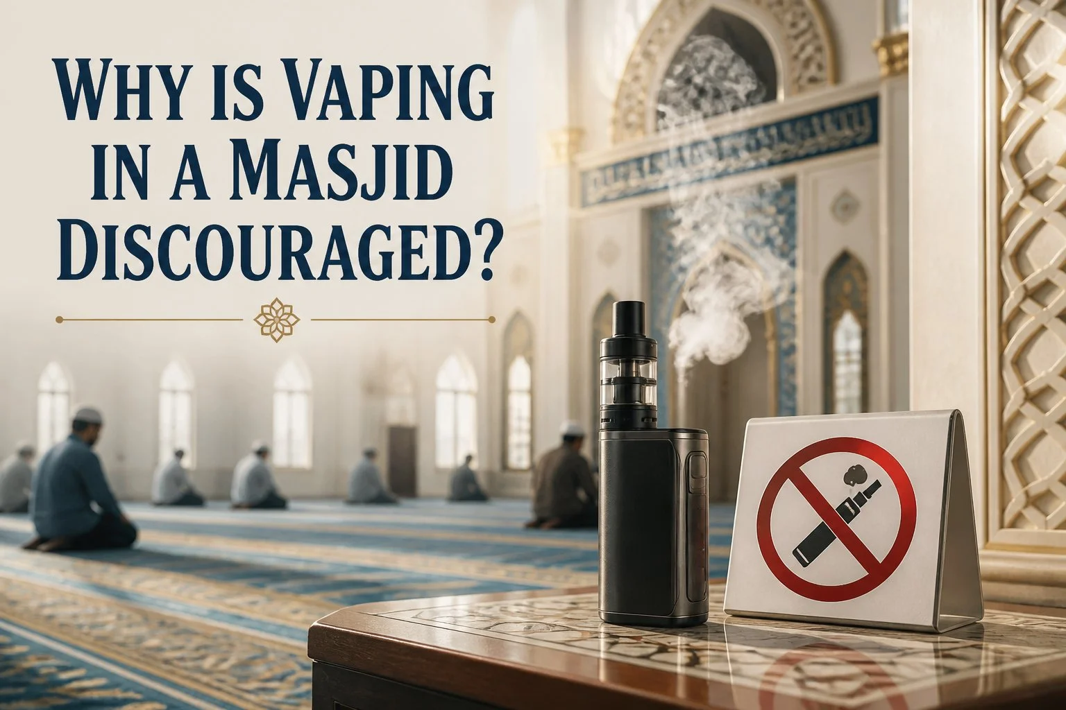 Why Is Vaping in a Masjid Discouraged?