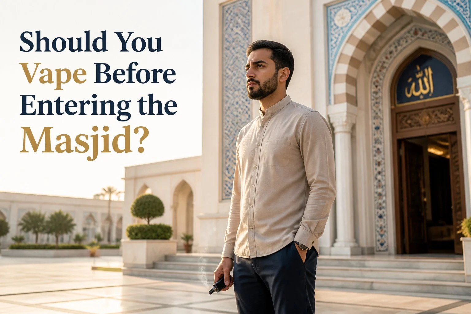 Should You Vape Before Entering the Masjid?
