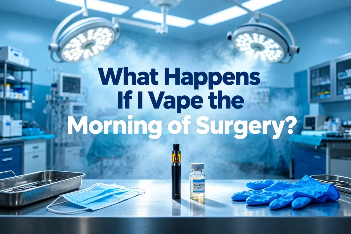 Can I Vape Before Surgery? What You Should Know Before Going Under the Knife What Happens If I Vape the Morning of Surgery?