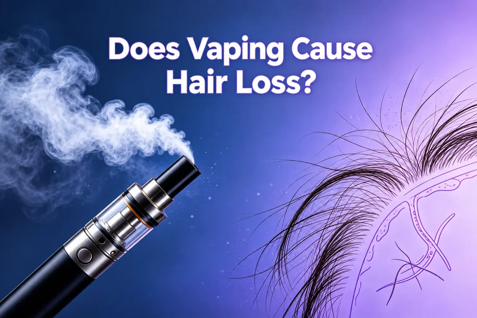Article cover for Does Vaping Cause Hair Loss?