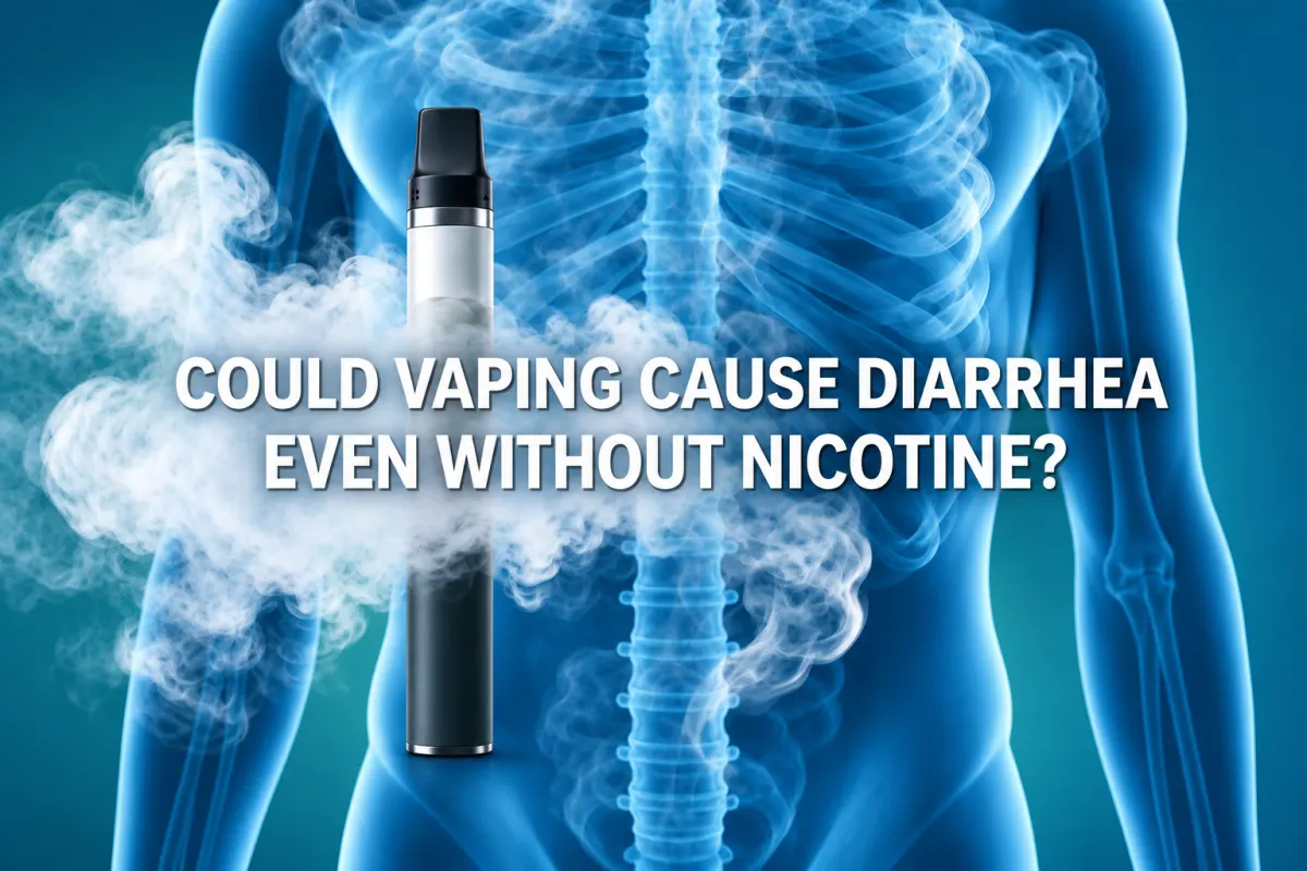 Could vaping cause diarrhea even without nicotine?
