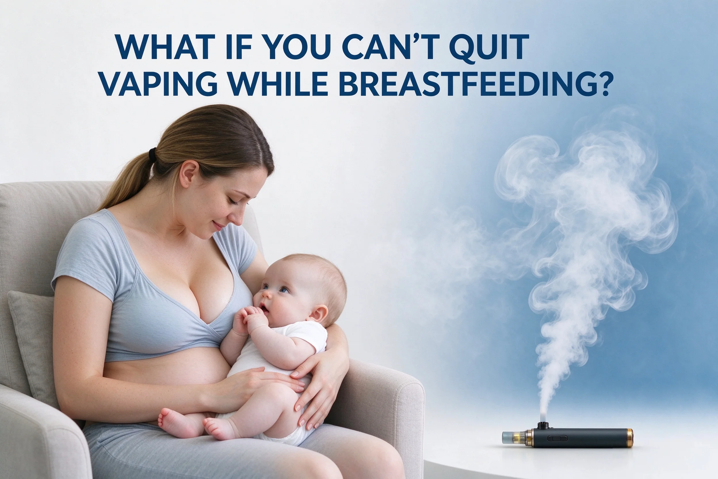 What if you can't quit vaping while breastfeeding?