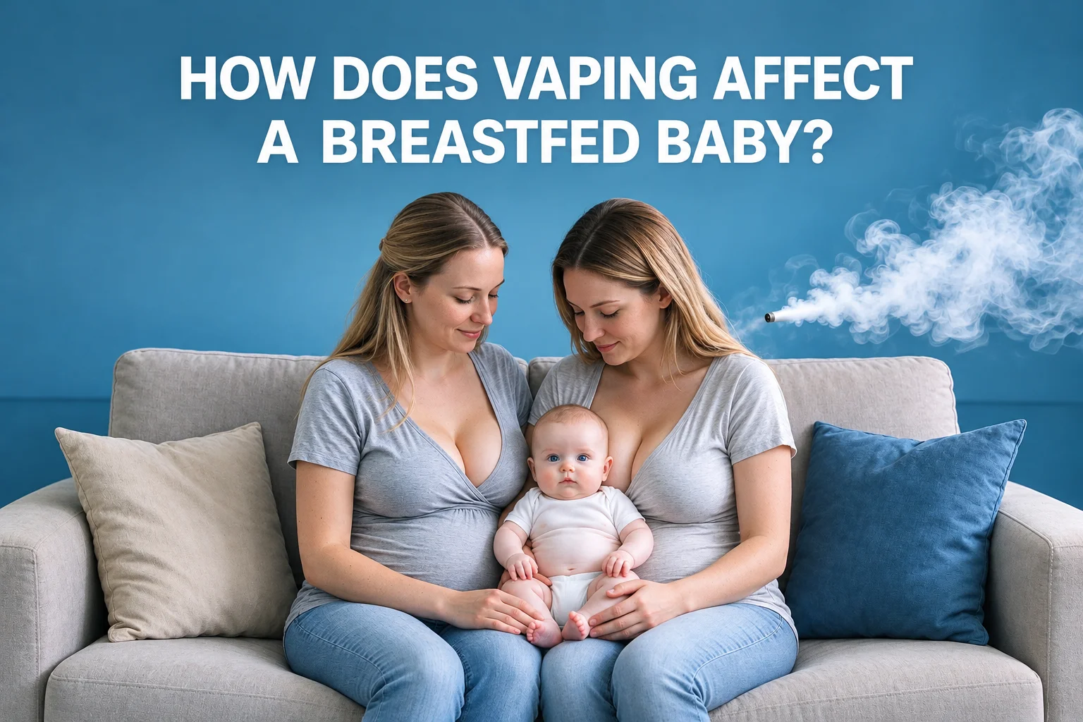 How does vaping affect a breastfed baby?