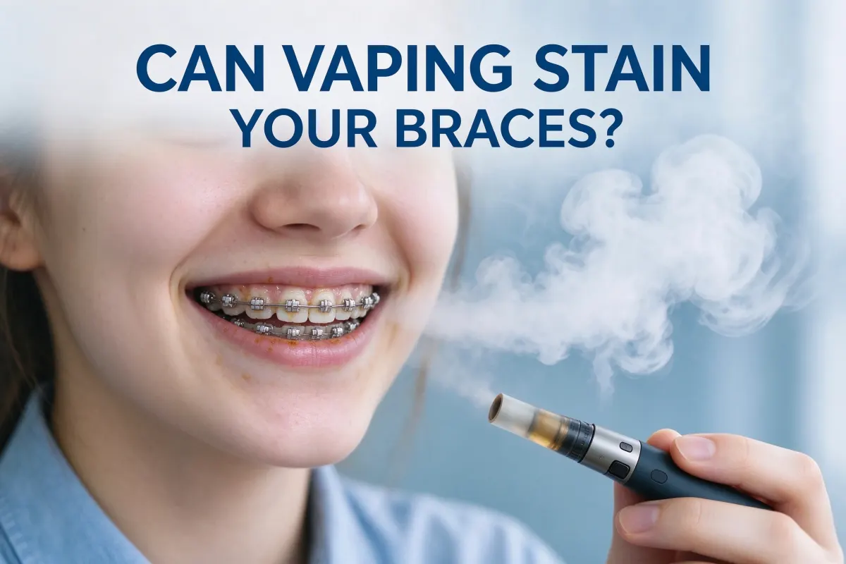 Can You Vape With Braces? What You Need to Know Can Vaping Stain Your Braces?