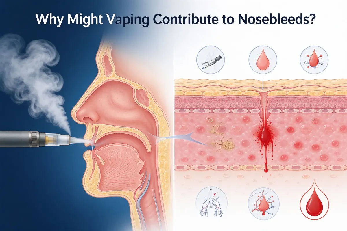 Why Might Vaping Contribute to Nosebleeds?