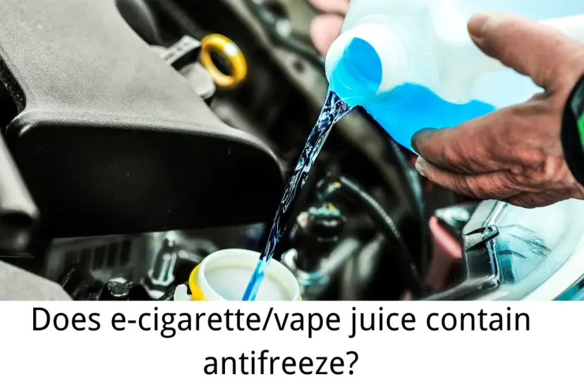 Article cover for Does e-cigarette/vape juice contain antifreeze?